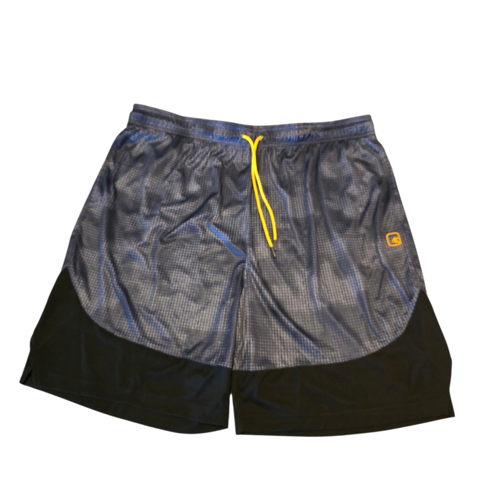 AND1 Mens Basketball Shorts Ebony Black Pockets Drawstring Logo 3XL NWT‎